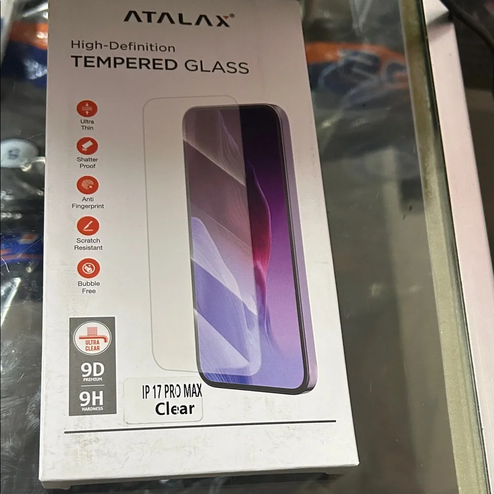 Clear Tempered Glass Screen Protector for iPhone 17 Pro Max